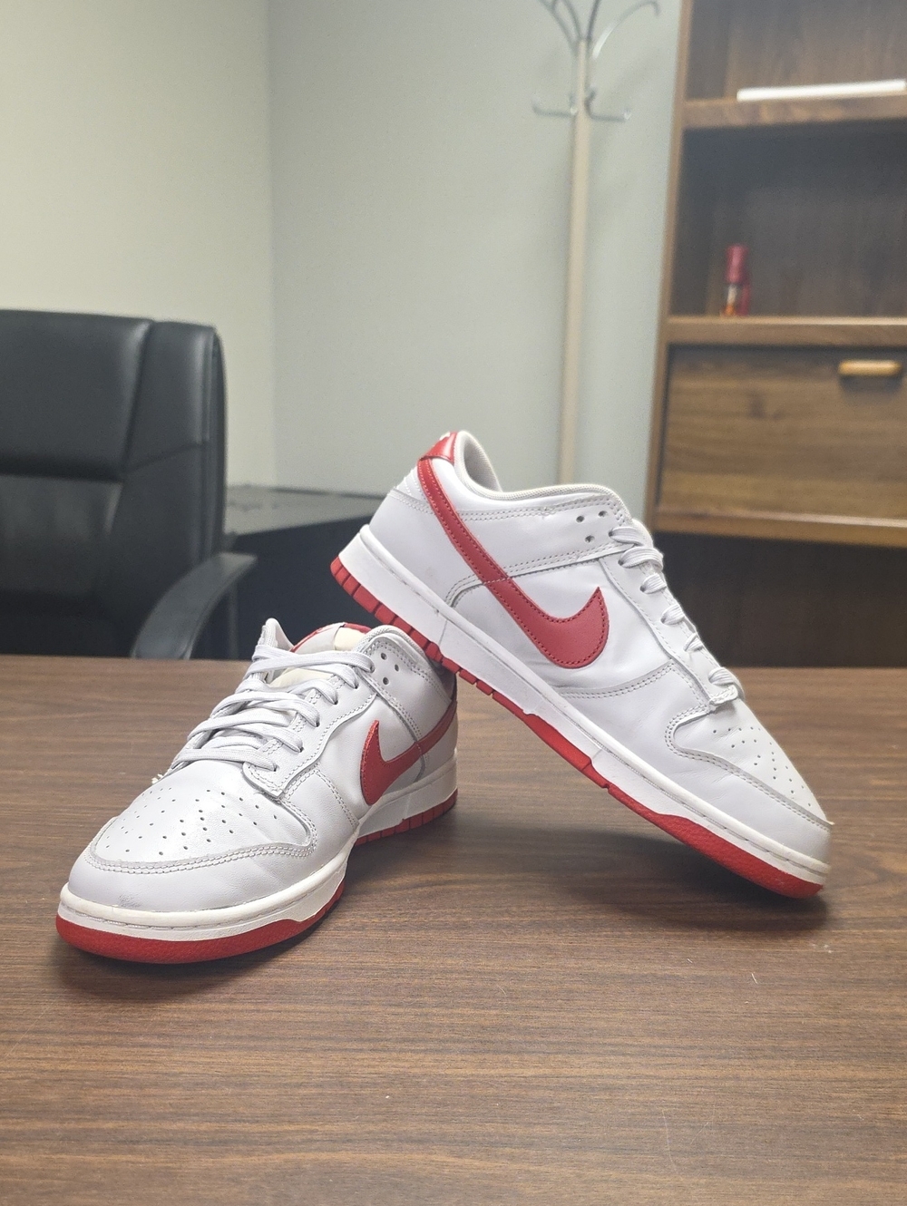 Nike Dunk Low (2023) "Vast Grey/Varsity Red" FJ0832-011 Men's 10